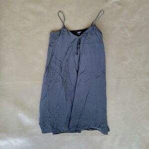 Madewell Silk Slip Dress Black, Black, Size Small